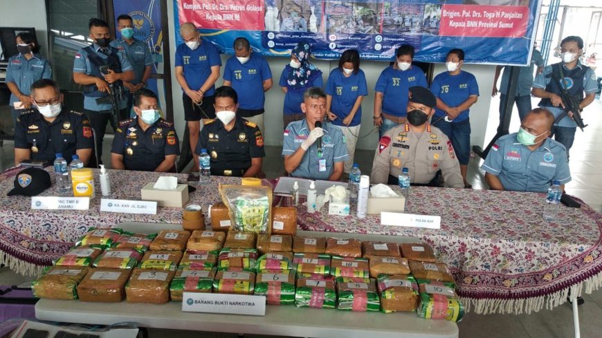 BNN Sumut dan Bea Cukai Gagalkan Pengiriman 32 Kg Sabu