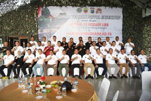 Danrem 023/KS Ikut Lomba Tembak Pistol Eksekutif Sambut HUT HUT Kodam I/BB ke-72 dan HUT Bhayangkara ke-76