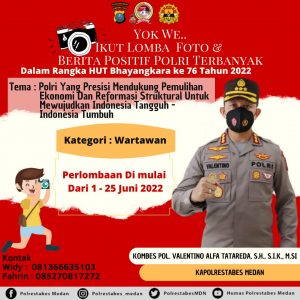 HUT Bhayangkara ke-76, Polrestabes Medan Gelar Lomba Foto dan Berita untuk Wartawan
