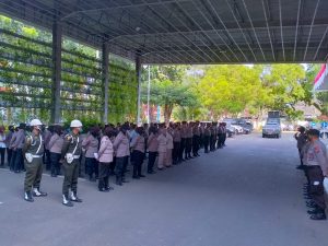 Kapolrestabes Pimpin Apel Kesiapan Pengamanan Raker Komwil I Apeksi