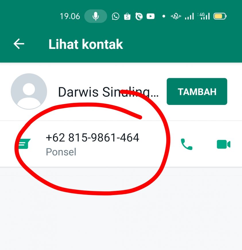 Whatsapp Ketua PWI Langkat Diretas