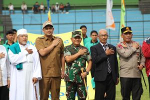 Pangdam I/BB Bersama Forkopimda Kick Off Piala Kasad Liga Santri PSSI Tahun 2022 Wilayah Kota Medan 5 kick off 2