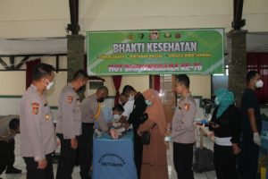 Setukpa Lemdiklat Polri Gelar Bakti Kesehatan Sambut HUT Bhayangkara Ke-76 Tahun
