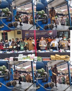 Polrestabes Medan Musnahkan Narkoba Miliaran Rupiah