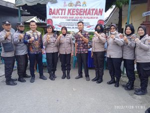 Polrestabes Medan Gelar Bakti Kesehatan Dalam Rangka Sambut HUT Ke-74 Polwan RI