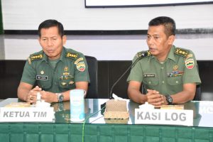 Korem 023/KS Terima Kunjungan Tim Wasrik Post Audit Inspektorat Kodam I/BB