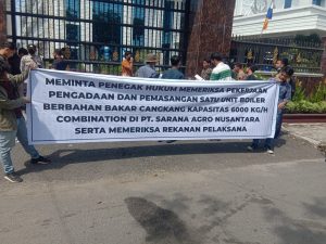 Aksi di Kejati Sumut, BMPK Laporkan Dugaan Penyimpangan Pengadaan Boiler 7 Miliar PT SAN