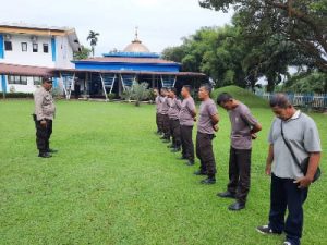 Sat Binmas Polrestabes Medan Beri Pembinaan Dan Pelatihan Tenaga Sekuriti UPDL di Pancurbatu