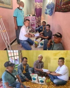 Ketua Pewarta Jenguk Ketua DPW SWI Dan Rinaldi Sekaligus Beri Santunan