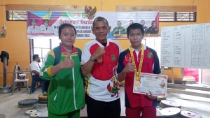 Angel Goasa dan Dawido Farel Goasa Bekeinginan Menjadi Atlet Angkat Berat Seperti Papa
