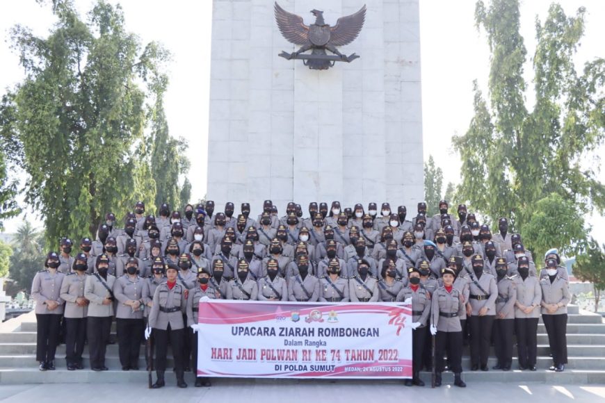 Polrestabes Medan Laksanakan Upacara Ziarah di Taman Makam Pahlawan