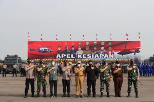 Kapolrestabes Medan Hadiri Apel Gelar Kesiapan Penanggulangan Karhutla di Lanud Soewondo