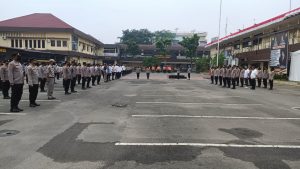 Kabag SDM Polrestabes Medan Sampaikan Arahan Saat Apel Pagi