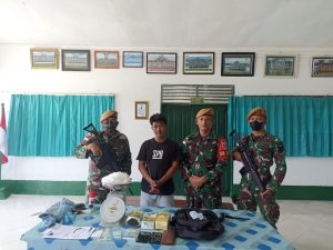 Kadispenad Apresiasi Satgas Pamtas RI-MLY atas Keberhasilannya Gagalkan Penyelundupan 1 Kg Sabu