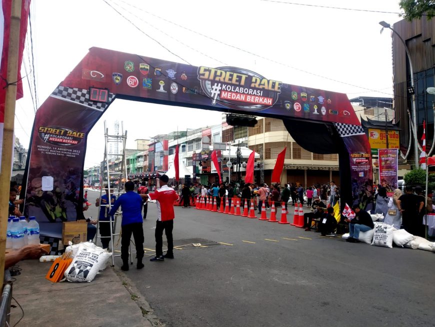 Sat Lantas Polrestabes Medan Lakukan Pengamanan Kegiatan Street Race