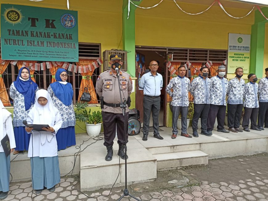 Waka Polsek Medan Area Pesankan Siswa Siswi Tentang Kamtibmas Dan Jauhi Narkoba