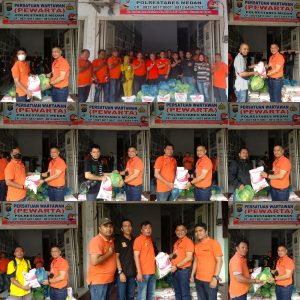 Ketua Pewarta Bagikan 100 Paket Sembako Pada Wartawan Sebagai Bentuk Kegiatan Sosial