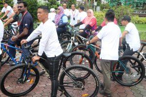 Dirut PUD Pasar Medan Suwarno Hadiri Sepeda Santai Pertemuan Ke-5 IMT GC GCMC 2022
