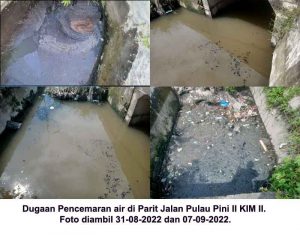 Tahunan Sungai Kera Tercemar, Warga Desa Pematang Johar Laporkan Limbah dari KIM II