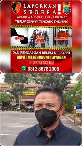 Ciptakan Kota Medan Aman dan Kondusif, Satreskrim Polrestabes Medan Tempelkan Stiker Layanan Pengaduan Masyarakat