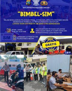 Beri Dukungan Kepada Masyarakat, Sat Lantas Polrestabes Medan Adakan Bimbel Gratis Bagi Pemohon SIM