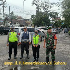 Hari Ketiga Perubahan Arus Lalu Lintas di 13 Titik Wilayah Hukum Polrestabes Medan Berlangsung Aman