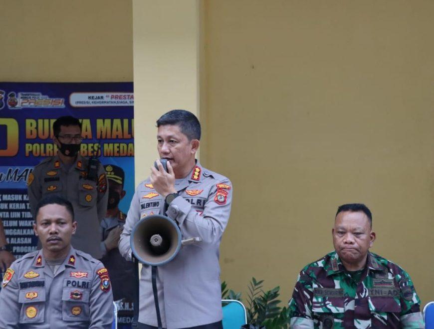 Kapolrestabes Medan Sampaikan Tingkatkan Kewaspadaan, Perketat Penjagaan Tamu Masuk