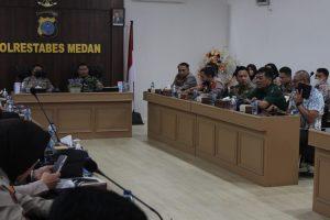 Polrestabes Medan Gelar Zoom Meeting Apel Sinergi Dalam Memelihara Situasi Kamtibmas