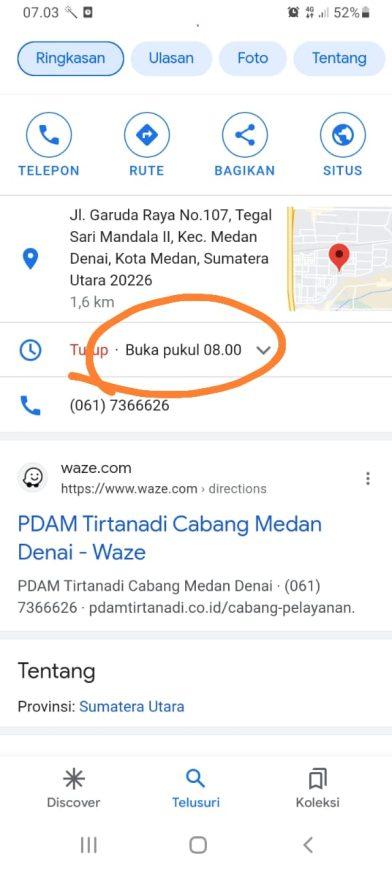 Rawa Cangkok 4 Rawan Maling, Nomor Telephon PDAM Tirtanadi Medan Denai Tak Merespon