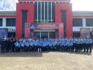 Lapas Narkotika Kelas IIA Langkat Kanwil Kemenkumham Sumut Gelar Apel Kesiapsiagaan Jelang Nataru