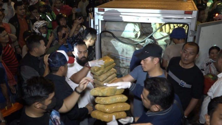 Satuan Narkoba Polrestabes Medan Berhasil Bongkar Penyelundupan Ganja 1 Ton di Jalan Jamin Ginting