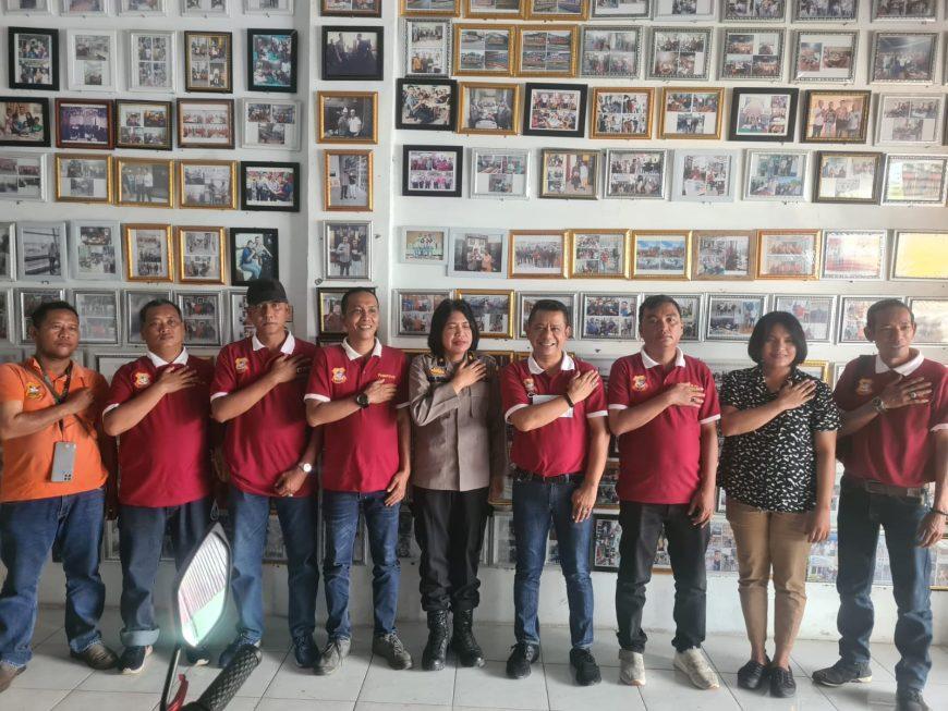 Sambangi Kantor Pewarta, Kasi Humas Polrestabes Medan Minta Tingkatkan Kebersamaan