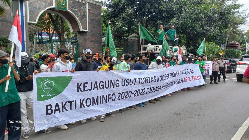 PP HIMMAH Kembali Demo Kejagung Minta Usut Kasus Dugaan Korupsi 1 TrilIun Proyek BTS Kominfo