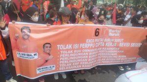 Aksi Tolak Perppu Cipta Kerja di DPRD Sumut, Partai Buruh: Rezim Ini Kerap Mengakali Rakyat