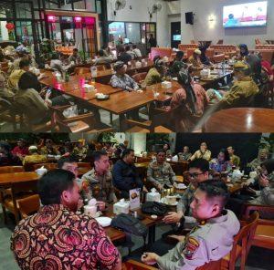 Sinergitas TNI-Polri, Polrestabes Medan Gelar Nobar Pagelaran Wayang Kulit Secara Online