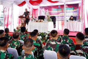 Kunjungan Kedua, Danrem 102/Pjg Memberi Pengarahan Sekaligus Berpamitan Kepada Kodim 1012/Buntok