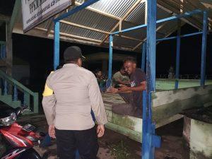Personel Polsek Kuta Makmur Patroli Malam Hari di Gampong Bayu