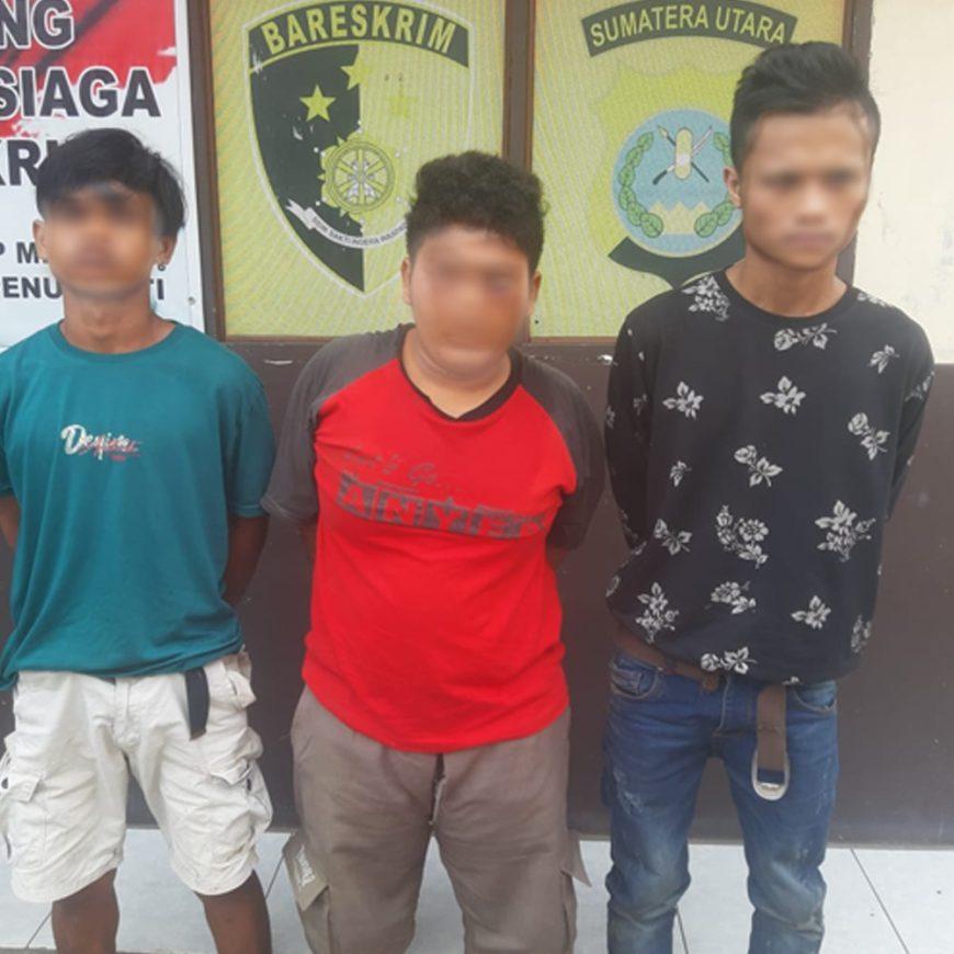 Grebek Kampung Narkoba, Sat Narkoba Polrestabes Medan & Polsek Percut Sei Tuan Aman 3 Pengedar dan Pemakai Narkoba