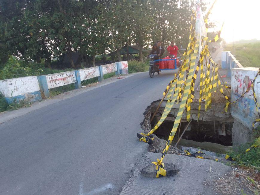 Truk Tebu PTPN II Rusak Jalan Desa Klumpang Kebun, Jembatan Amblas Ancam Jiwa Manusia