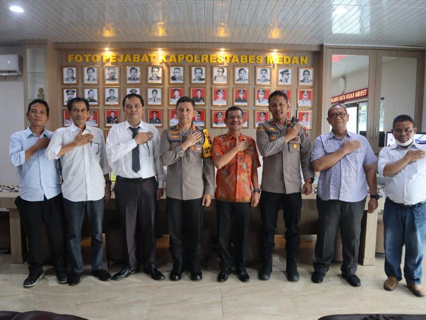 Pengurus dan Rektor HKBP Nomensen Audiensi ke Polrestabes Medan, Kombes Pol Valentino SH SIK: Rektorat Harus Andil Selesaikan Masalah Mahasiswa