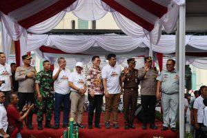 Kapolrestabes Hadiri Mudik Bareng Pemko Medan di Jalan Masjid Raya