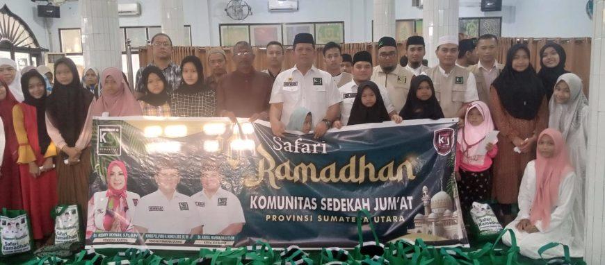 Safari Ramadhan Pejuang Duafa dan Ketua KSJ Sumut Demi Yatim Piatu