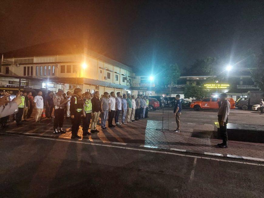 Polisi Patroli Malam Hingga Dinihari di kawasan Rawan Kejahatan Jalan di Medan