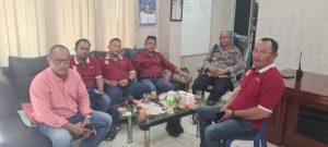 Masih Suasana Idulfitri, Ketua Pewarta Halal Bihalal ke Kapolsek Medan Area
