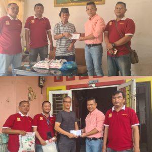 Jumat Barokah, Ketua Pewarta Jenguk dan Beri Bantuan kepada 2 Wartawan Senior yang Sakit