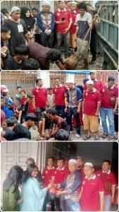 Hari Raya Iduladha, Pewarta Polrestabes Medan Sembelih 2 Ekor Lembu