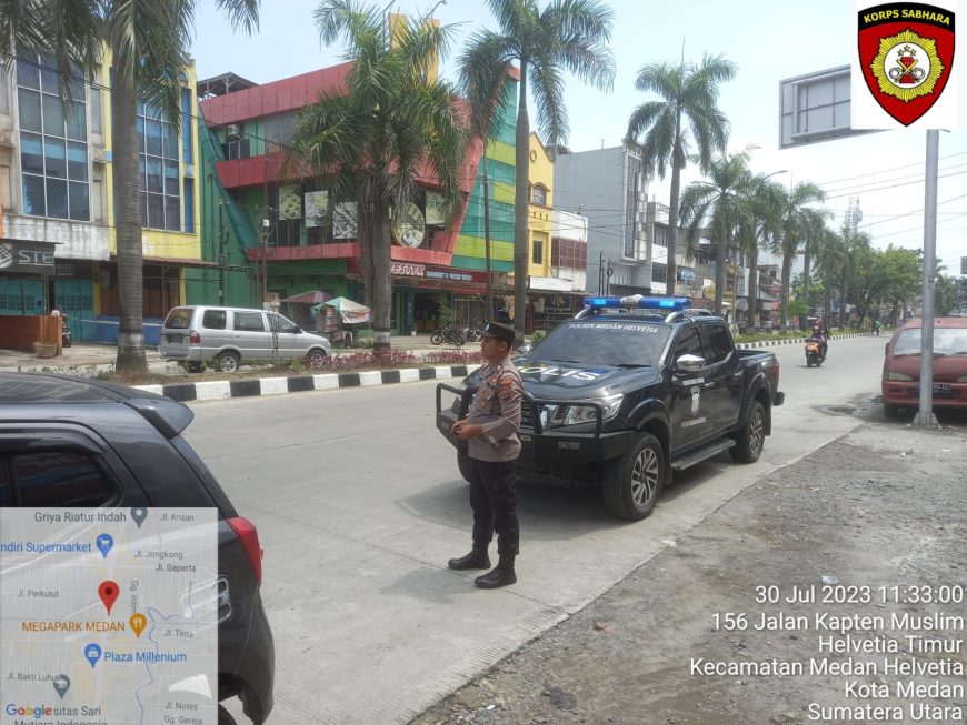 Polsek Medan Helvetia Gelar Patroli Antisipasi Begal dan Geng Motor