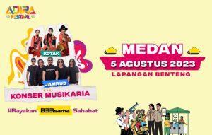 5 Agustus, Adira Finance Hebohkan Kota Medan Bersama Jamrud dan Kotak