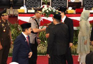 Kapolrestabes Medan Hadiri Undangan DPRD Kota Medan dalam Siaran Langsung Pidato Presiden RI pada Sidang Tahunan MPR RI