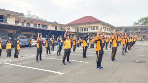 Tingkatkan Imun Tubuh, Polrestabes Medan Kembali Olahraga bersama